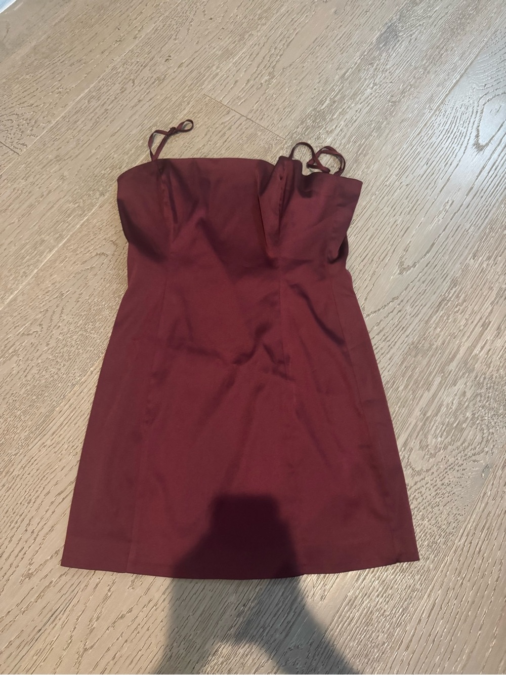 Sunday Best Burgundy Strapless Mini Dress with Removable Straps